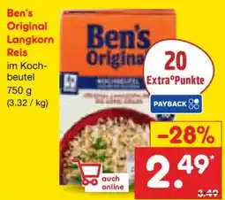 Netto Marken-Discount Ben's Original Langkorn Reis Angebot