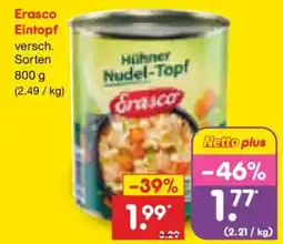 Netto Marken-Discount Erasco Hühner Nudel-Topf Angebot