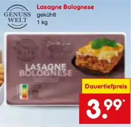 Netto Marken-Discount Lasagne Bolognese Angebot