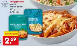 Netto Marken-Discount GENUSS WELT Fertiggerichte Angebot