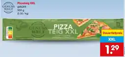 Netto Marken-Discount GENUSS WELT PIZZA TEIG XXL Angebot