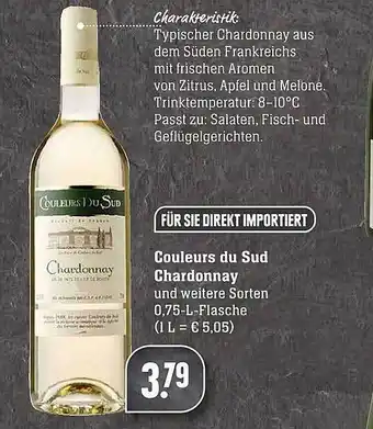 Scheck-in-Center Couleurs du Sud Chardonnay Angebot