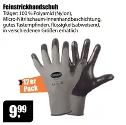 V Baumarkt Feinstrickhandschuh STRONG Angebot