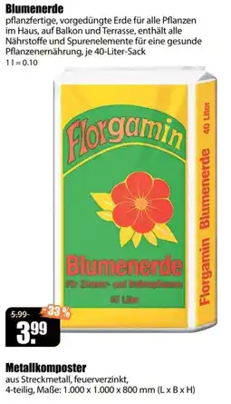 V Baumarkt Florgamin Blumenerde Angebot