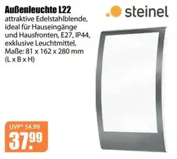 V Baumarkt Außenleuchte L22 steinel Angebot