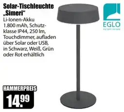 V Baumarkt Solar-Tischleuchte "Simeri" EGLO Angebot
