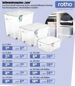 V Baumarkt Aufbewahrungsbox „Lona“ rotho Angebot
