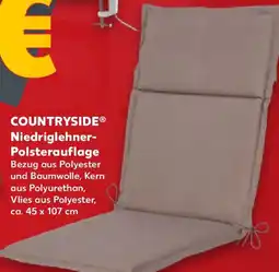 Kaufland COUNTRYSIDE Niedriglehner Polsterauflage Angebot