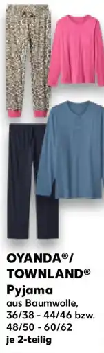 Kaufland OYANDA/ TOWNLAND Pyjama Angebot