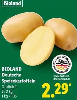 Lidl BIOLAND Deutsche Speisekartoffeln Angebot