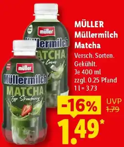 Lidl MÜLLER Müllermilch Matcha Angebot