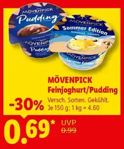 Lidl MÖVENPICK Feinjoghurt/Pudding Angebot