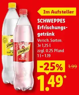 Lidl SCHWEPPES Erfrischungsgetränk Angebot