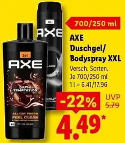 Lidl AXE Duschgel/ Bodyspray XXL Angebot