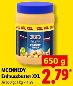 Lidl MCENNEDY Erdnussbutter XXL Angebot