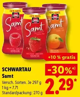 Lidl SCHWARTAU Samt Angebot