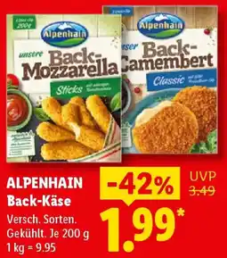 Lidl ALPENHAIN Back-Käse Angebot