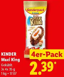 Lidl KINDER Maxi King Angebot