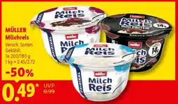 Lidl MÜLLER Milchreis Angebot