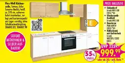 Möbel Boss Flex-Well Küchenzeile, Samoa, Eiche Sonoma Nachb./weiß Angebot