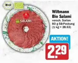 AEZ Wiltmann Bio Salami Angebot