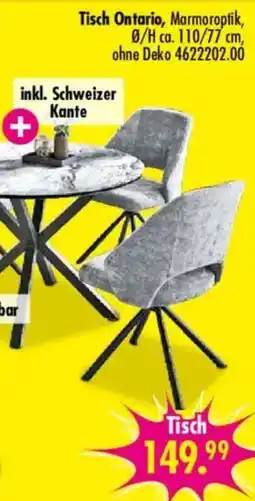 Möbel Boss Tisch Ontario Angebot
