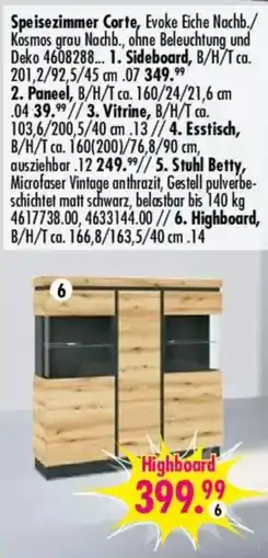 Möbel Boss Highboard Angebot