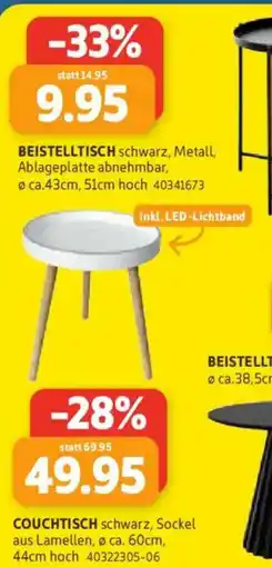SCONTO BEISTELLTISCH schwarz, Metall Angebot