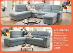 SCONTO POLSTERECKE Microfaser Angebot