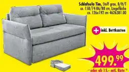 Möbel Boss Schlafsofa Tim, Stoff grau Angebot