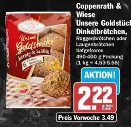 AEZ Coppenrath & Wiese Unsere Goldstücke Dinkelbrötchen Angebot