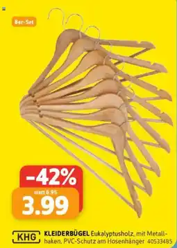 SCONTO KLEIDERBÜGEL Eukalyptusholz Angebot
