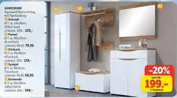 SCONTO GARDEROBE Alpinweiß/Eiche Stirling Angebot