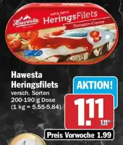 AEZ Hawesta Heringsfilets Angebot