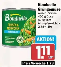 AEZ Bonduelle Grüngemüse Angebot
