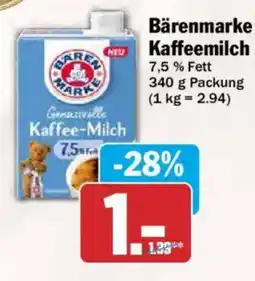 AEZ Bärenmarke Kaffeemilch Angebot