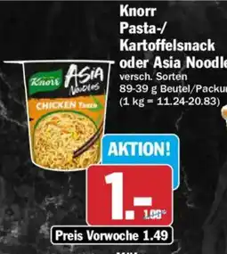 AEZ Knorr Pasta-/Kartoffelsnack Angebot