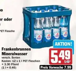 AEZ Frankenbrunnen Mineralwasser Angebot