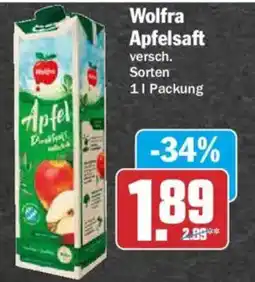 AEZ Wolfra Apfelsaft Angebot