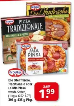 Multi Markt Dr.Oetker Die Ofenfrische, Traditionale oder La Mia Pinsa Angebot