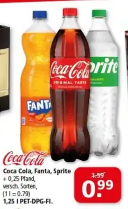 Multi Markt Coca Cola, Fanta, Sprite Angebot