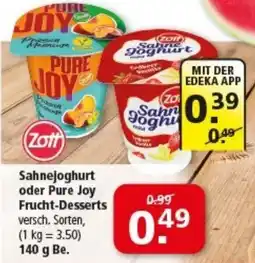 Multi Markt Sahnejoghurt oder Pure Joy Angebot