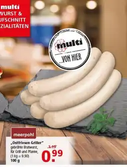 Multi Markt meerpohl "Ostfriesen Grill" Angebot