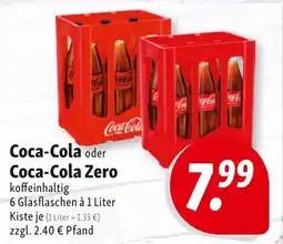 Nah & Frisch Coca-Cola oder Coca-Cola Zero Angebot