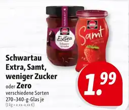Nah & Frisch Schwartau Extra, Samt, weniger Zucker oder Zero Angebot