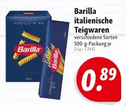 Nah & Frisch Barilla italienische Teigwaren Angebot