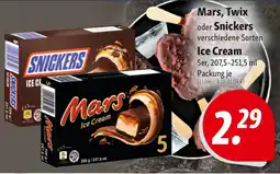Nah & Frisch Mars, Twix oder Snickers Ice Cream Angebot