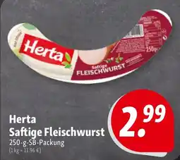Nah & Frisch Herta Saftige Fleischwurst Angebot