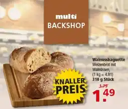 Multi Markt multi BACKSHOP Walnussbaguette Angebot