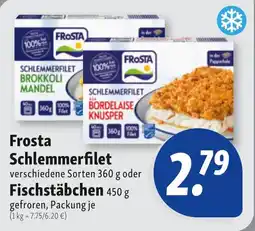 Nah & Frisch Frosta Schlemmerfilet oder Fischstabchen Angebot